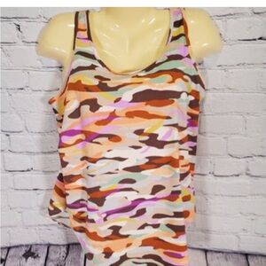 Torrid Pink and Orange Sleeveless Relaxed Tank Top, NWOT, size 00